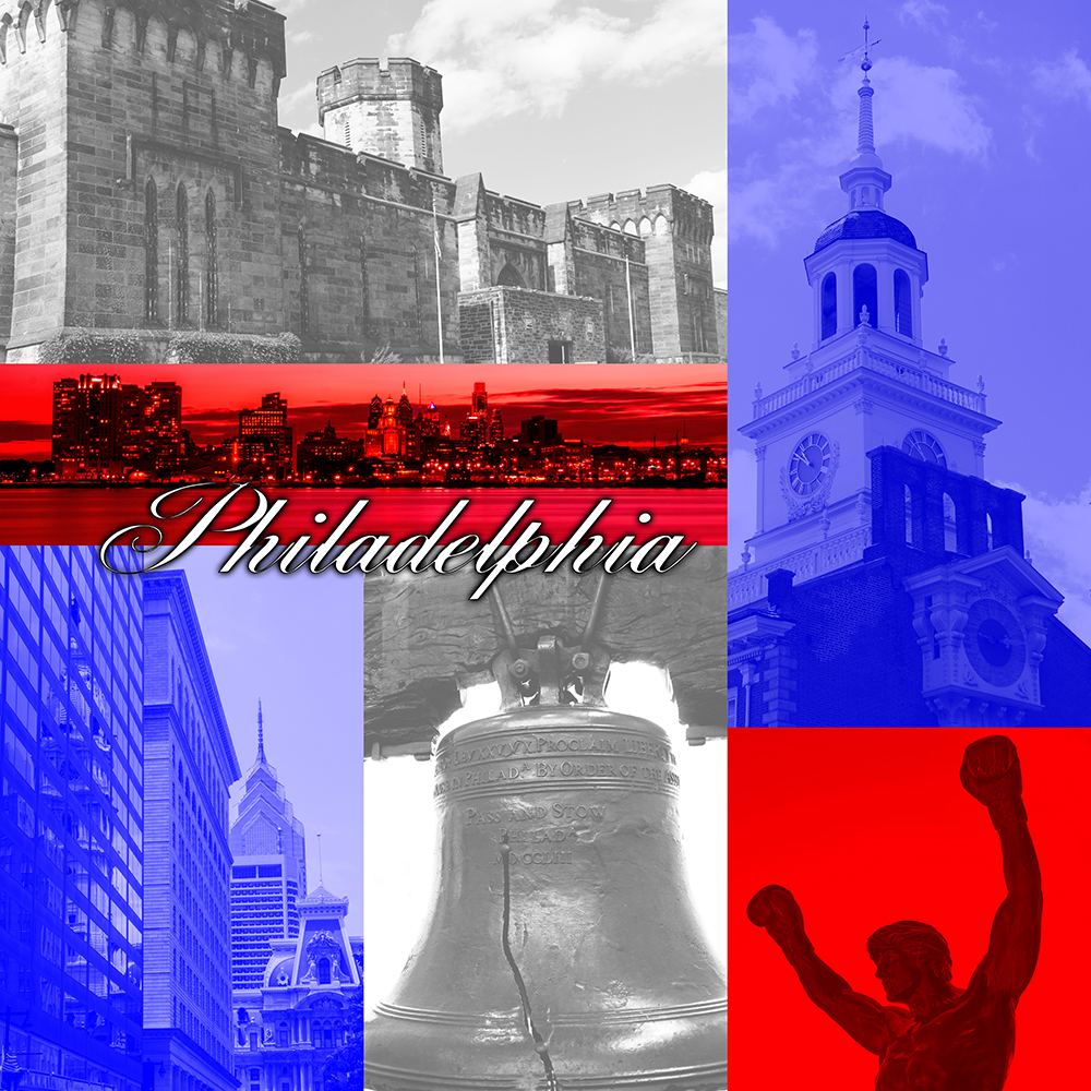 Philadelphia Collage -  by David Verschueren