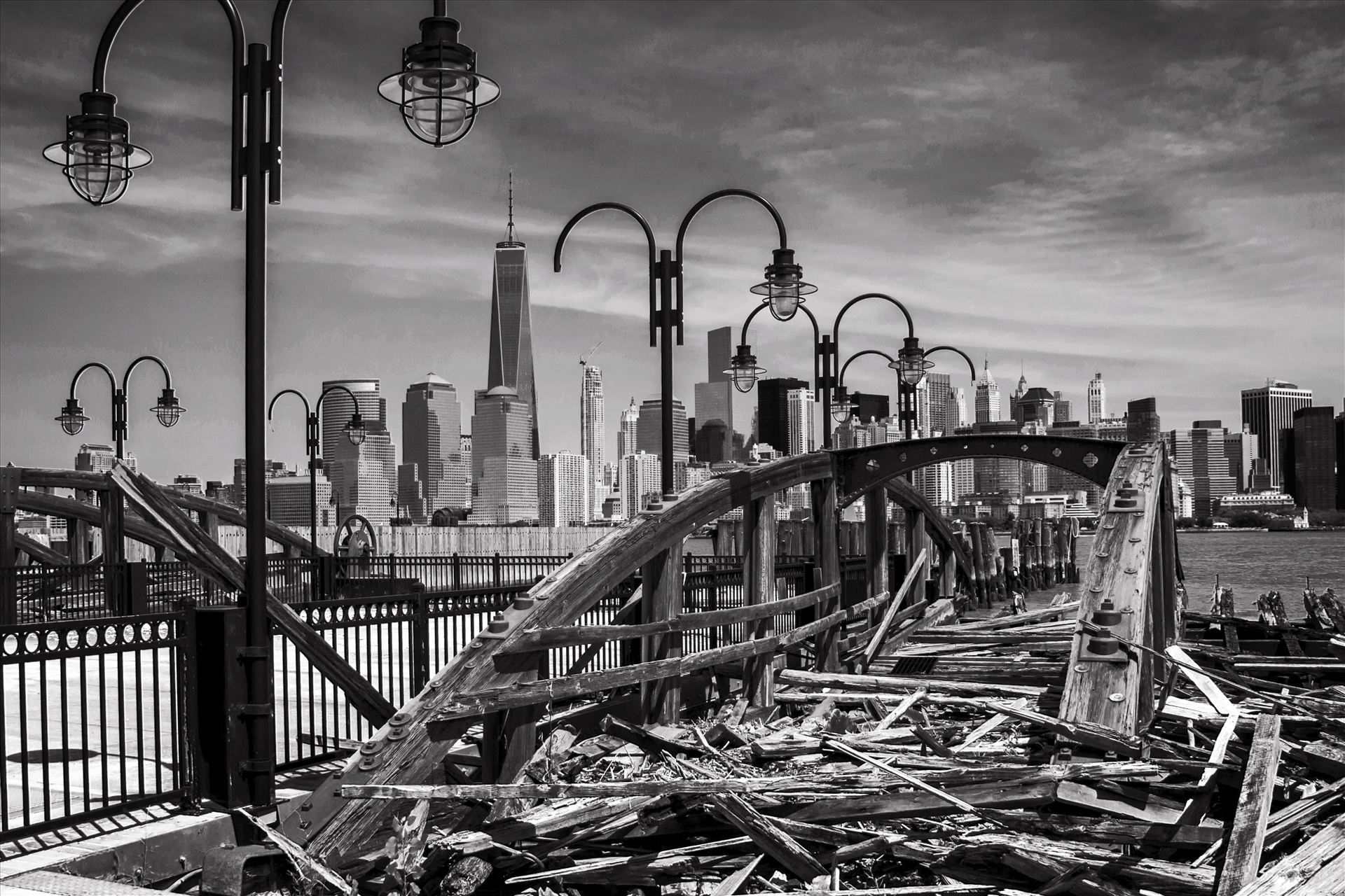 NYC - Lower Manhattan - Taken From Jersey by David Verschueren