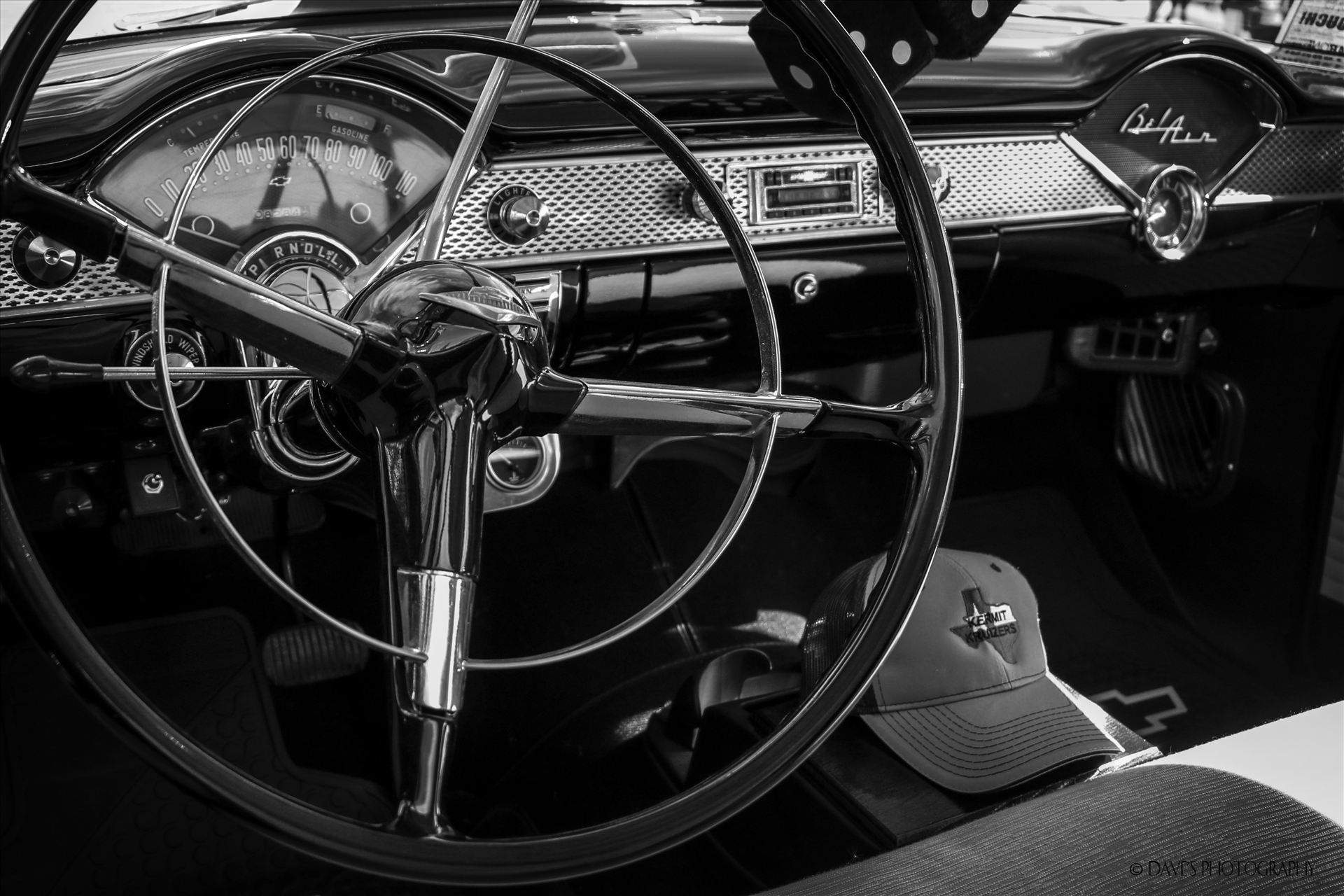 Inside Mike Orr\'s \'55 Chevy -  by David Verschueren