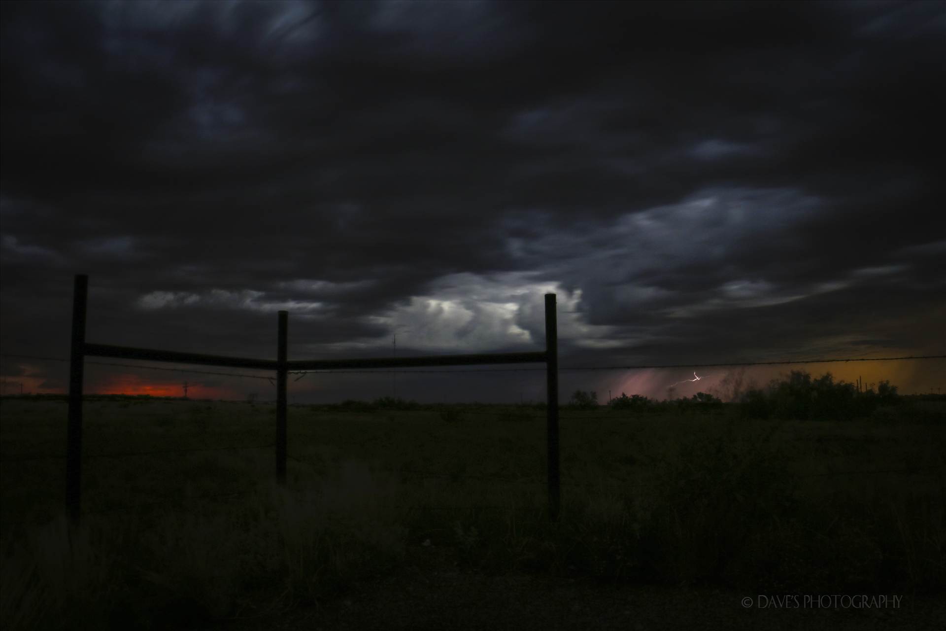 A Storm North of Jal, NM -  by David Verschueren