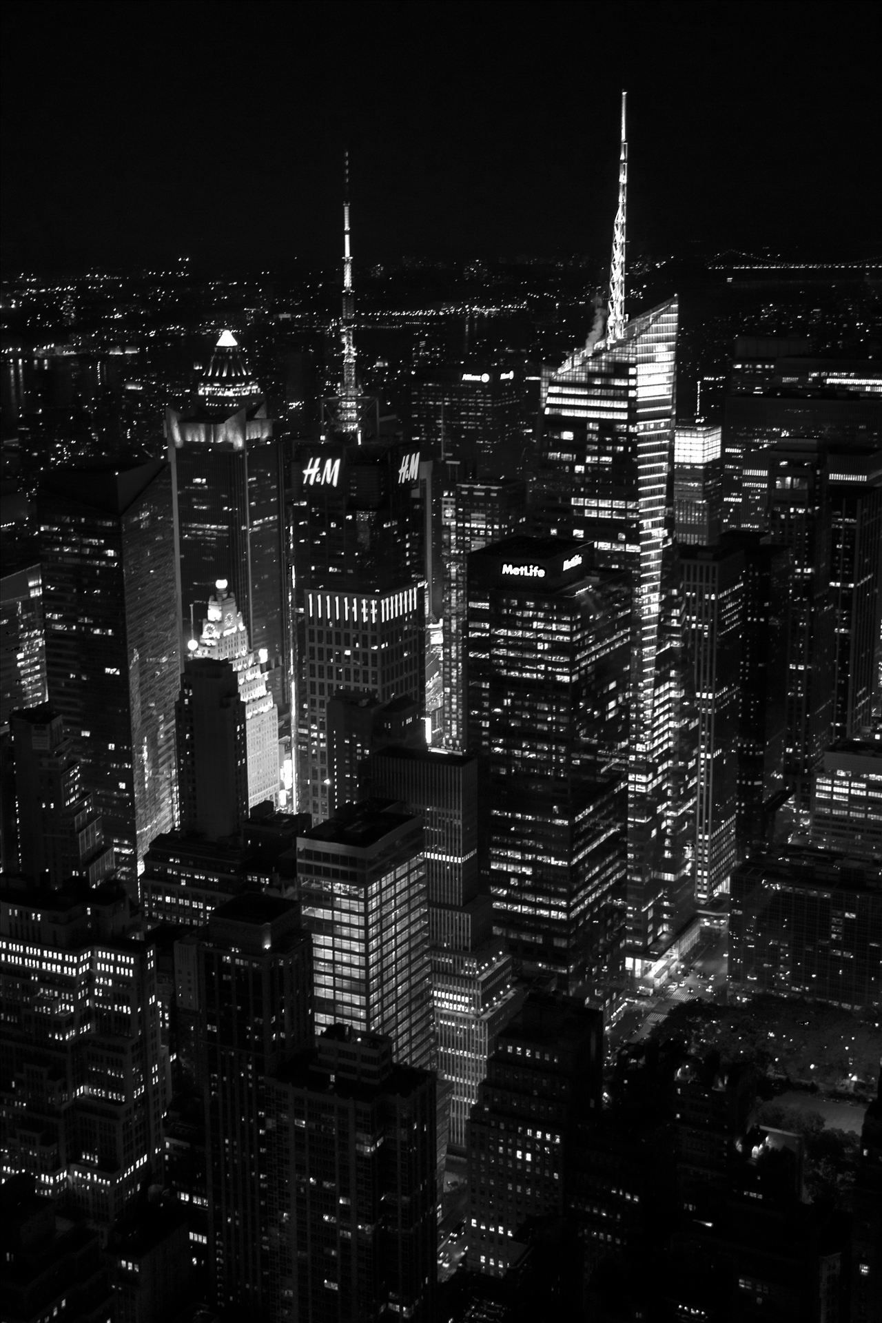 Times Square From Empire State Building -  by David Verschueren