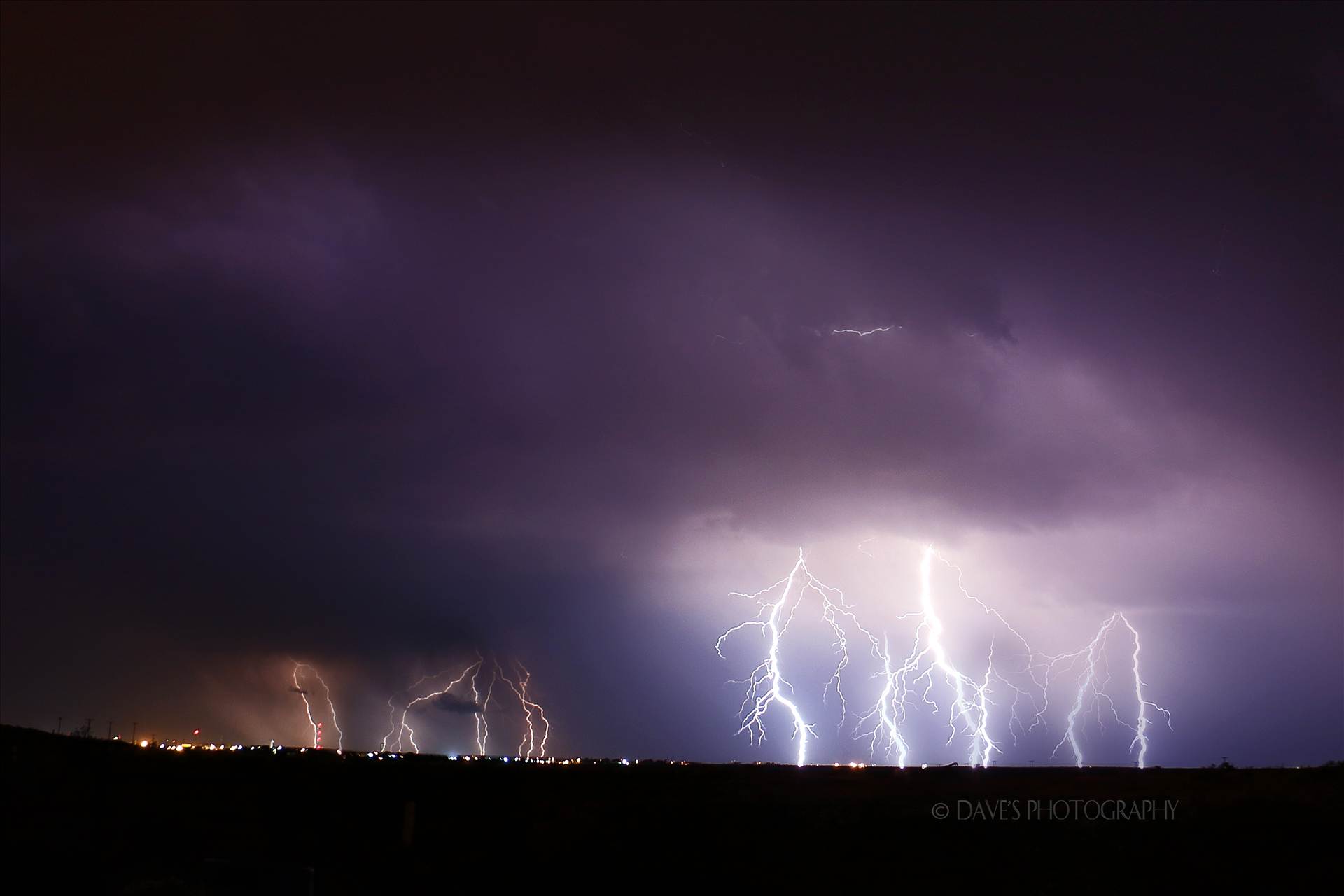 Lightning Over Jal, New Mexico -  by David Verschueren